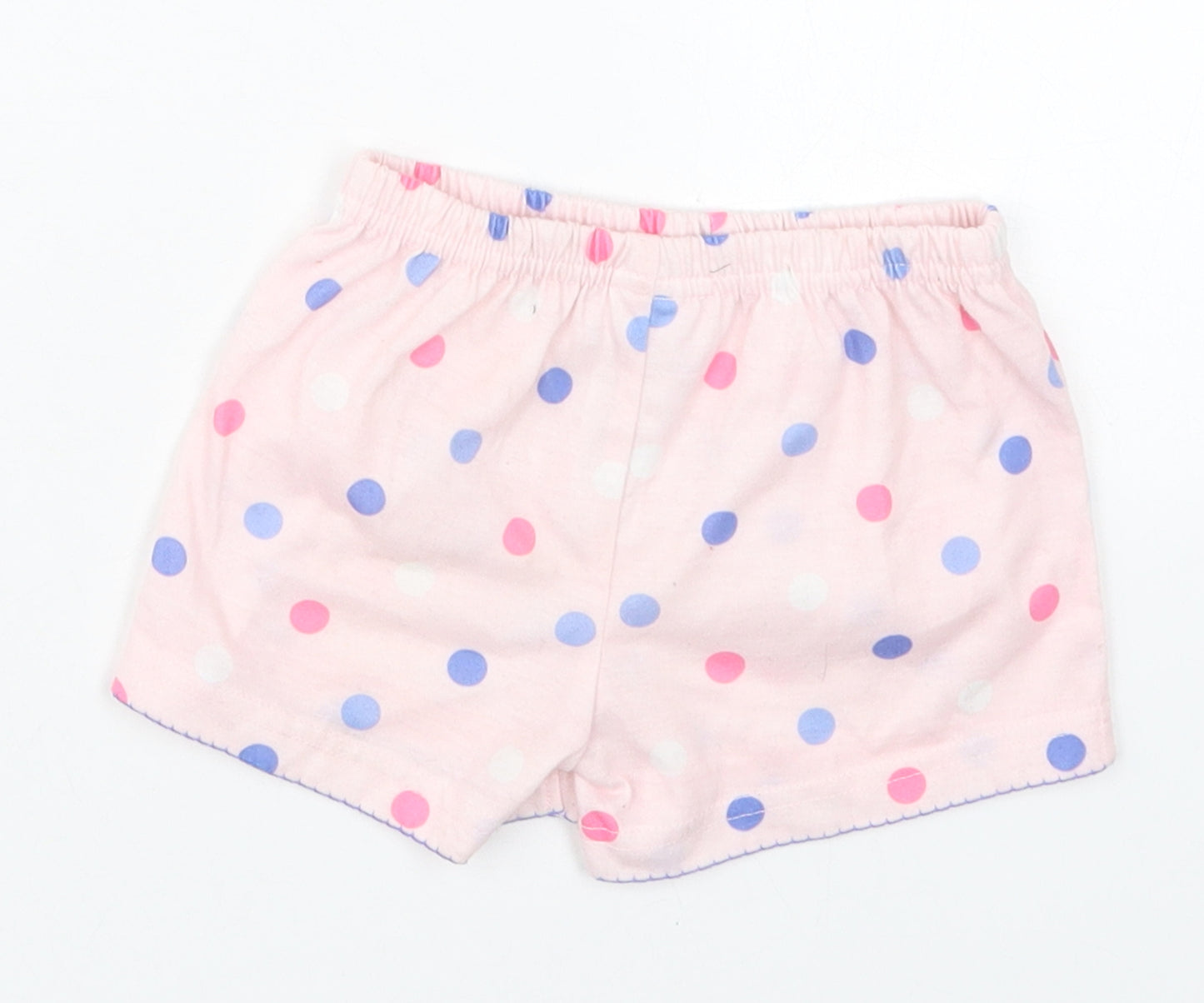 Carters Girls Pink Polka Dot Polyester Cropped Trousers Size 12 Months   - Sleep Shorts