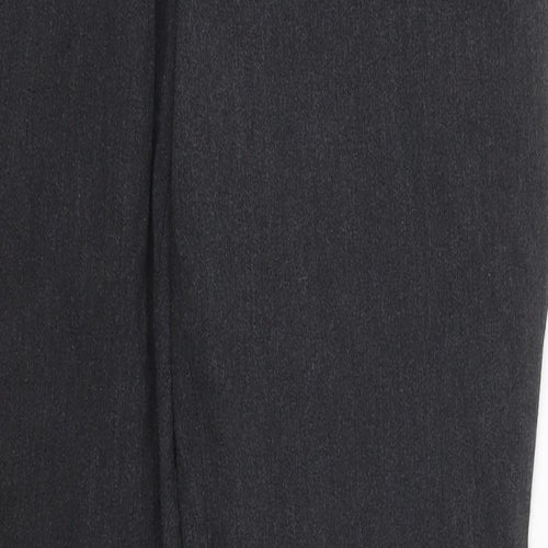1880 Mens Grey  Polyester Trousers  Size 33 L31 in Slim Button