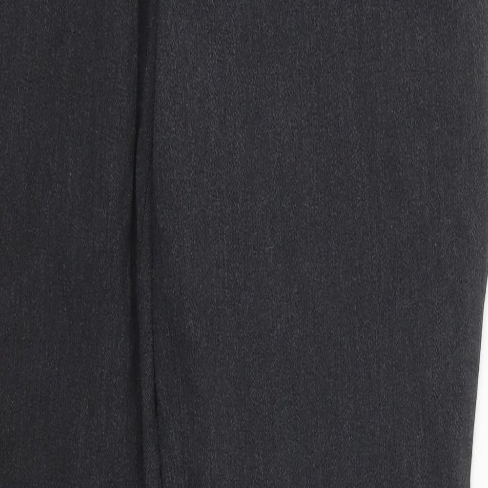 1880 Mens Grey  Polyester Trousers  Size 33 L31 in Slim Button
