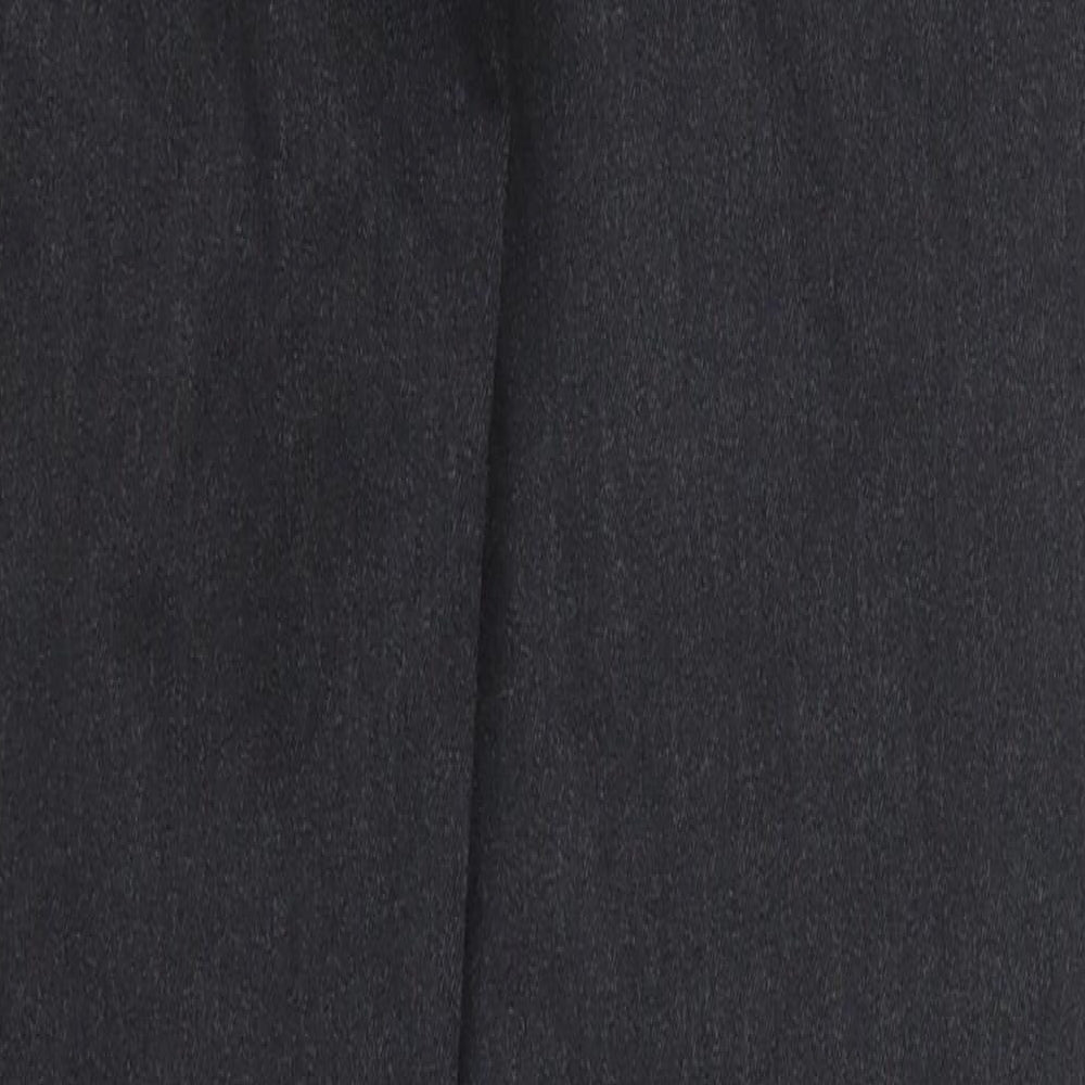1880 Mens Grey  Polyester Trousers  Size 33 L31 in Slim Button