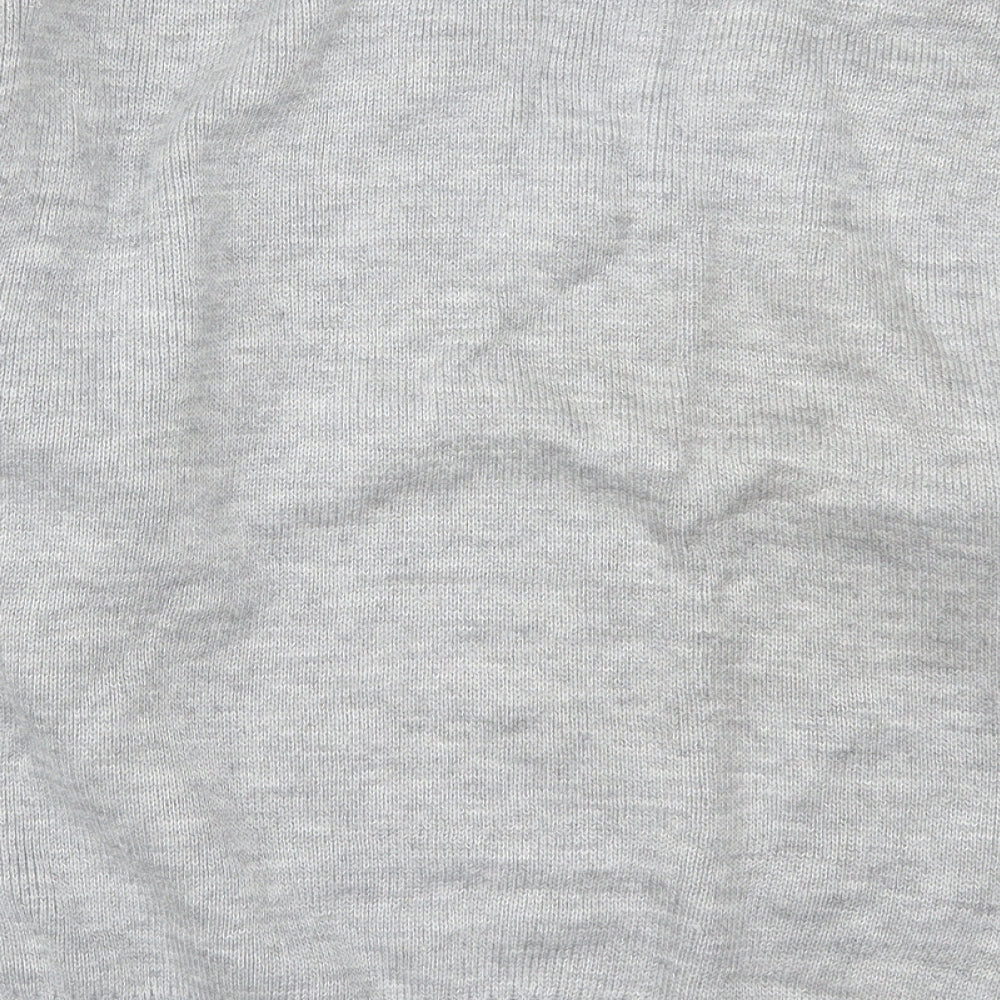 Invicta Mens Grey V-Neck  Acrylic Pullover Jumper Size L