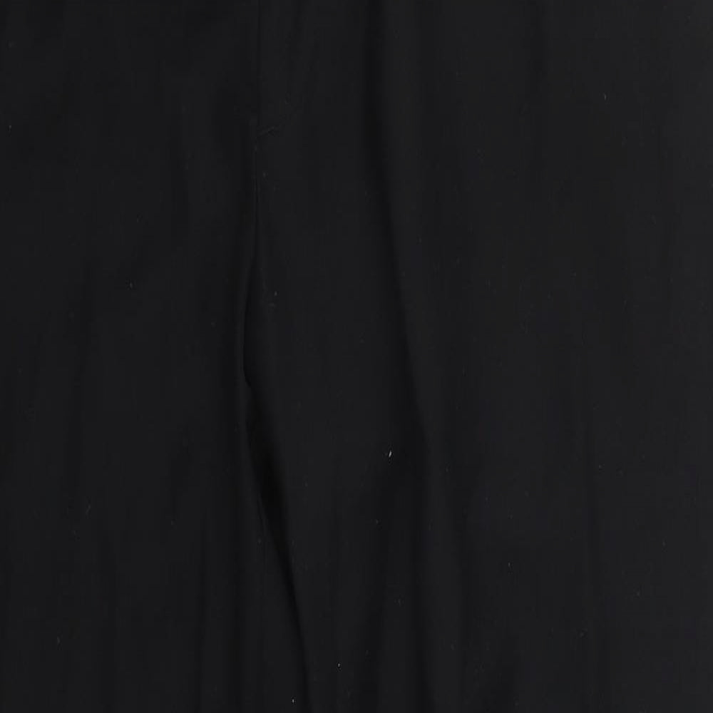 Matalan Mens Black  Polyester Trousers  Size 38 L31 in Regular Button