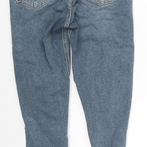 Topshop Womens Blue  Cotton Skinny Jeans Size 29 in L25 in Regular Button