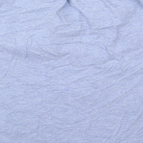 White Stuff Womens Blue  Cotton Basic T-Shirt Size 16 V-Neck