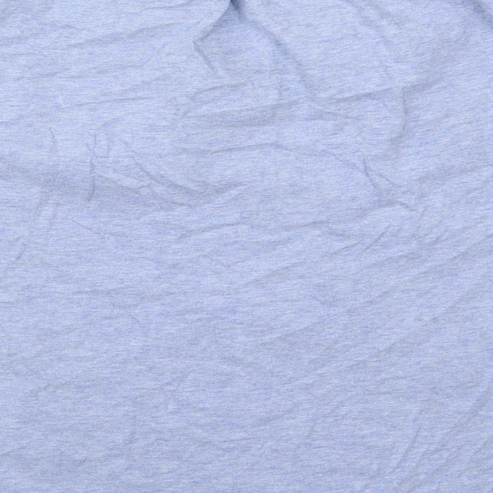 White Stuff Womens Blue  Cotton Basic T-Shirt Size 16 V-Neck