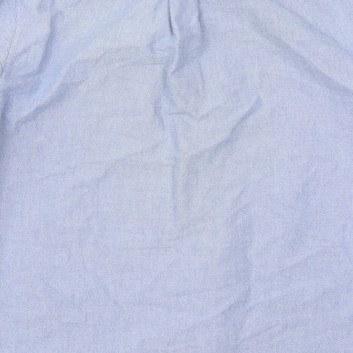NEXT Mens Blue  Cotton  Dress Shirt Size S Collared Button