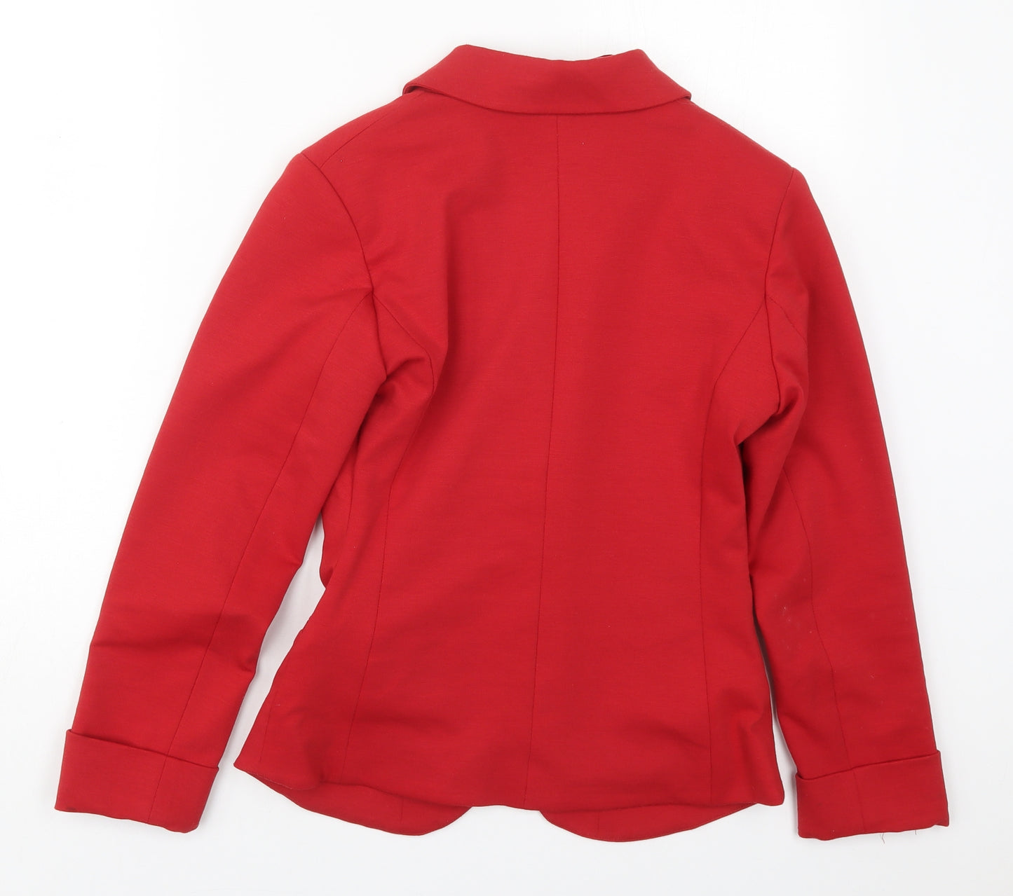 New Look Womens Red  Polyester Jacket Suit Jacket Size 8