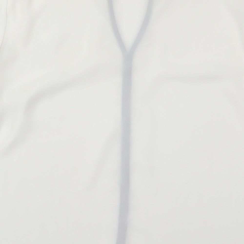 Atmosphere Womens White  Polyester Basic Blouse Size 16 V-Neck