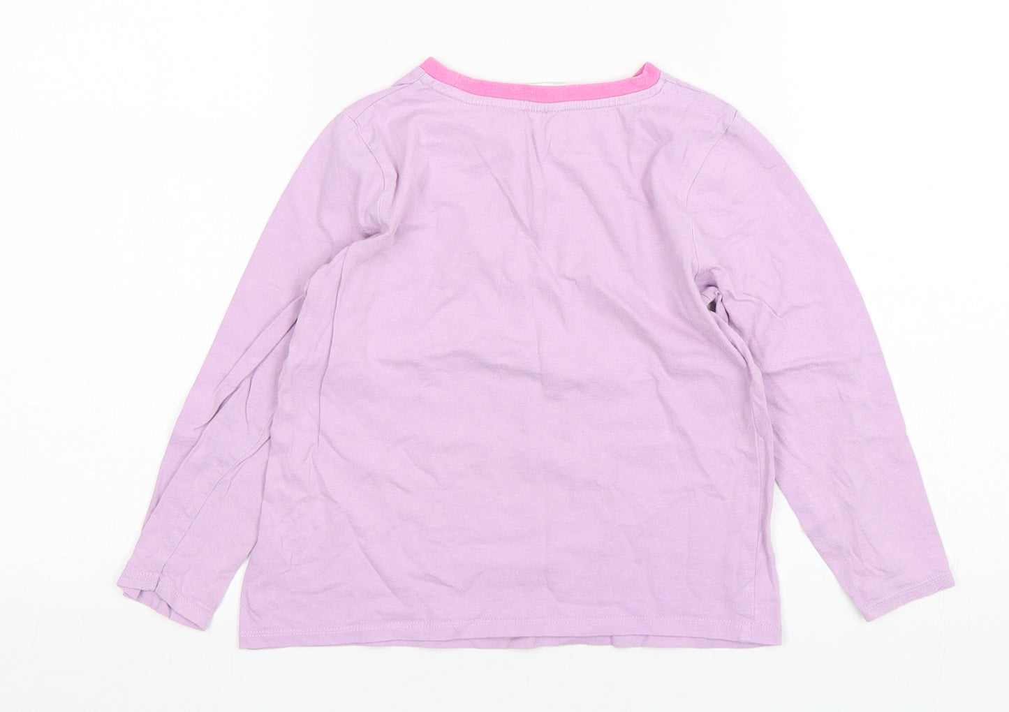 George Girls Purple Solid Cotton  Pyjama Top Size 5-6 Years  Pullover - LOL DOLLS
