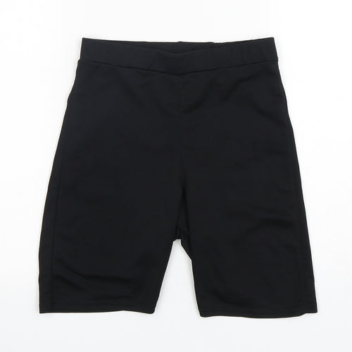 Boohoo Womens Black  Polyester Biker Shorts Size 8 L7 in Regular