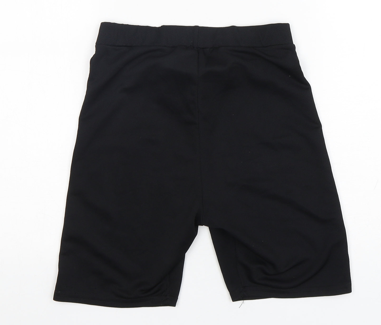 Boohoo Womens Black  Polyester Biker Shorts Size 8 L7 in Regular