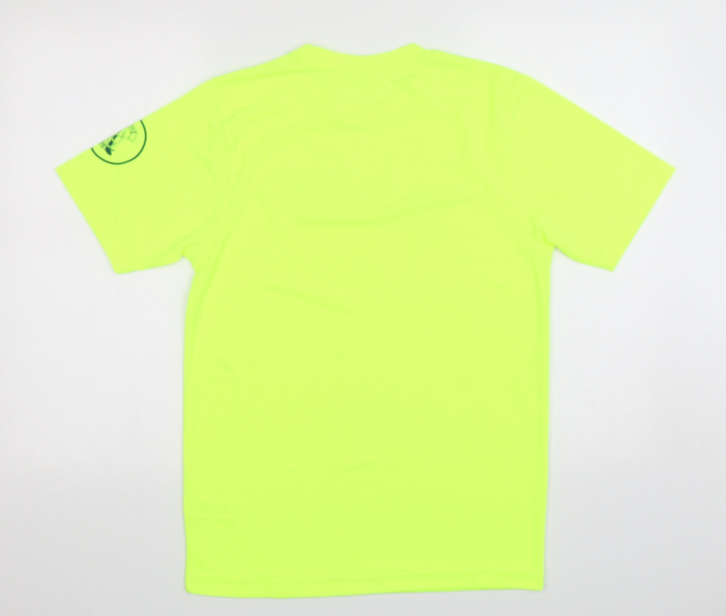 Awdis Mens Green  Polyester Pullover T-Shirt Size S Round Neck Pullover