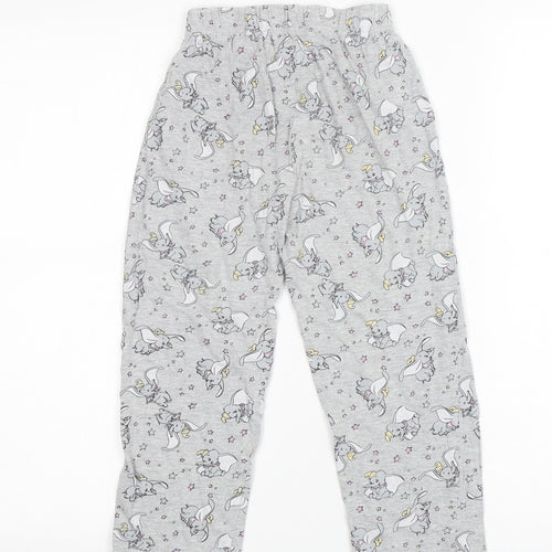 Avon Girls Grey Geometric Cotton  Pyjama Pants Size 5-6 Years   - Dumbo