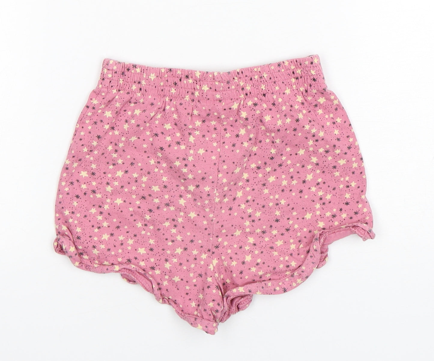 NEXT Girls Pink Spotted Cotton Sweat Shorts Size 5-6 Years  Regular