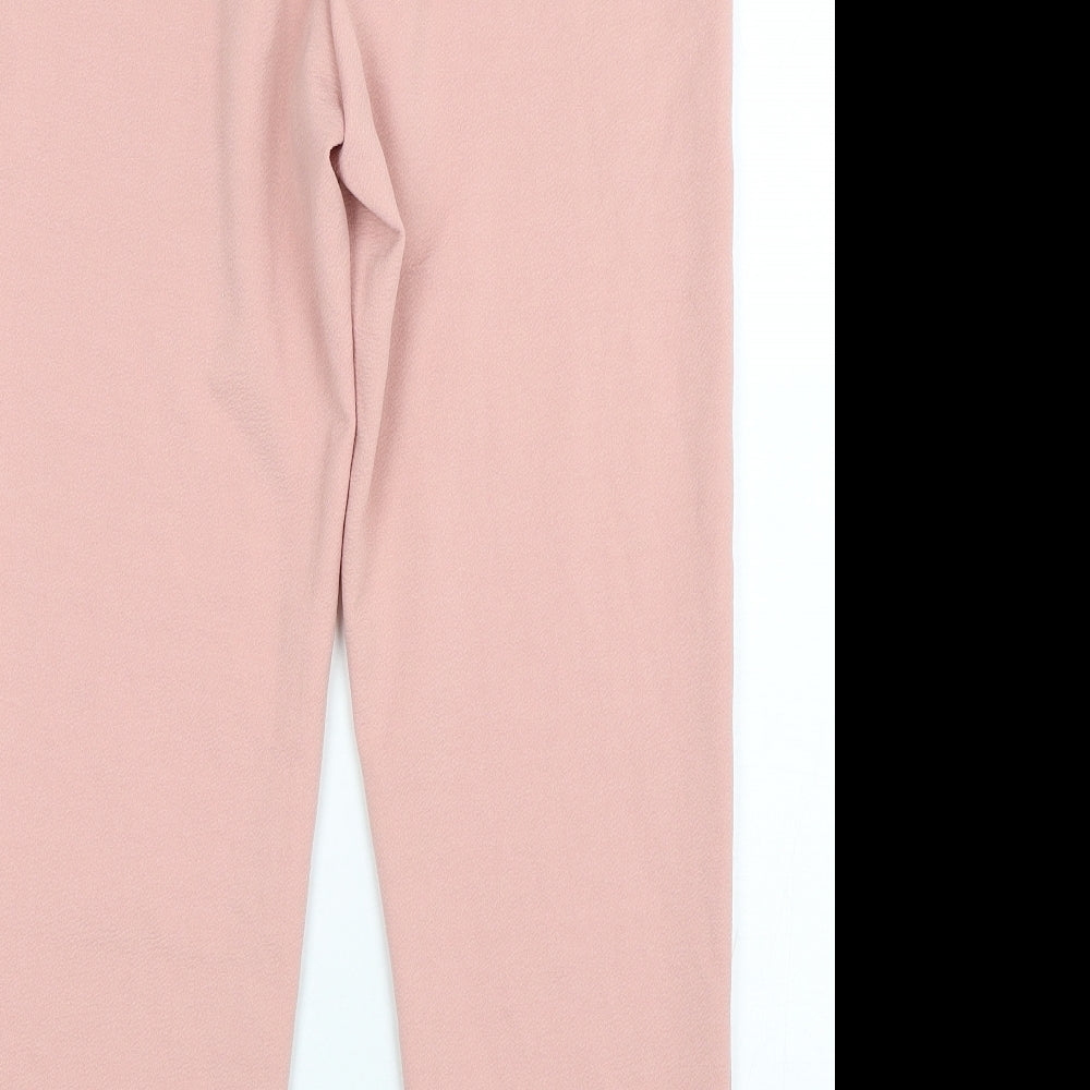 Shein  Womens Pink  Polyester Sweatpants Trousers Size S L28 in Regular Drawstring