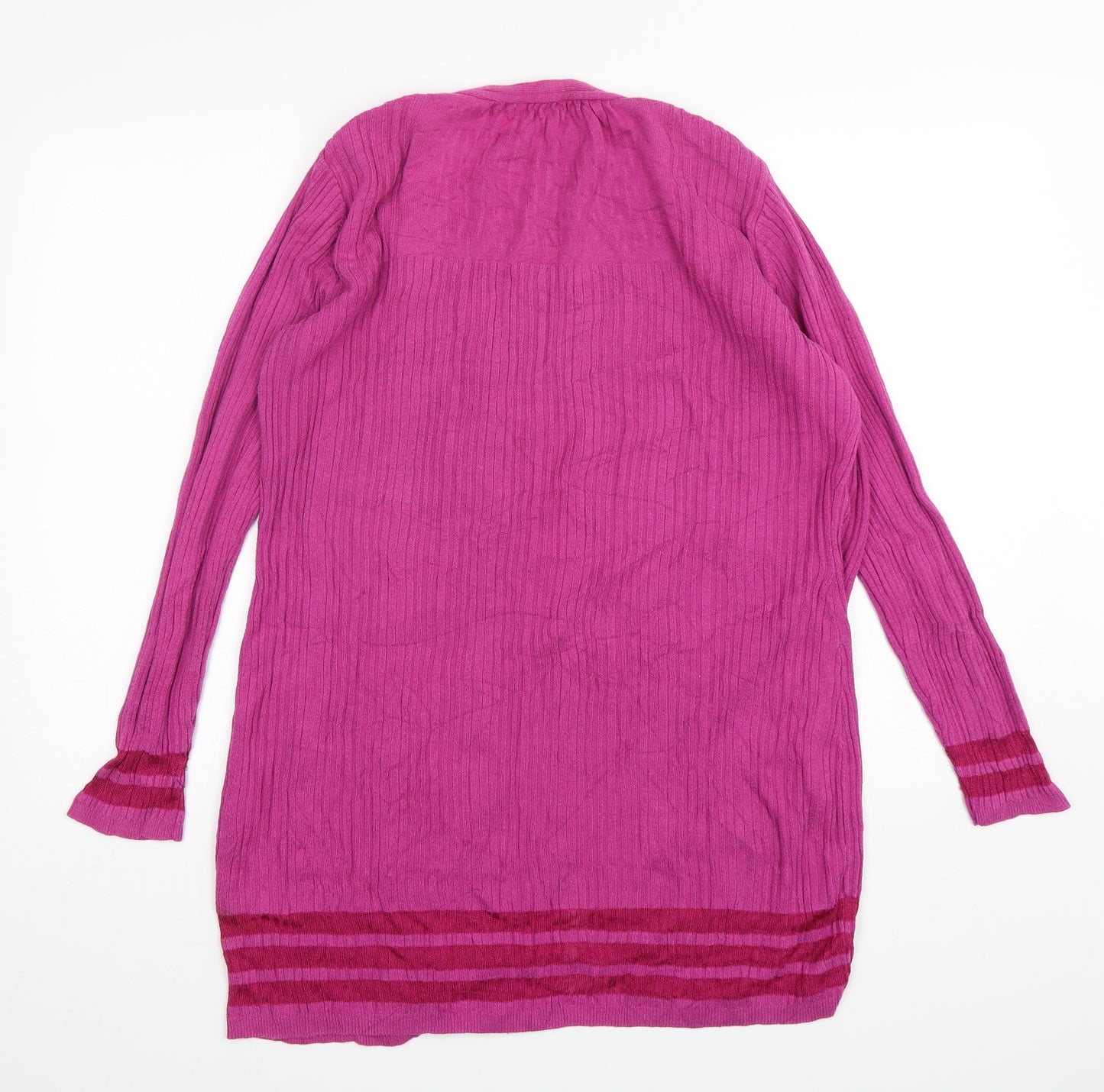 Per Una Womens Purple V-Neck  Viscose Cardigan Jumper Size 14