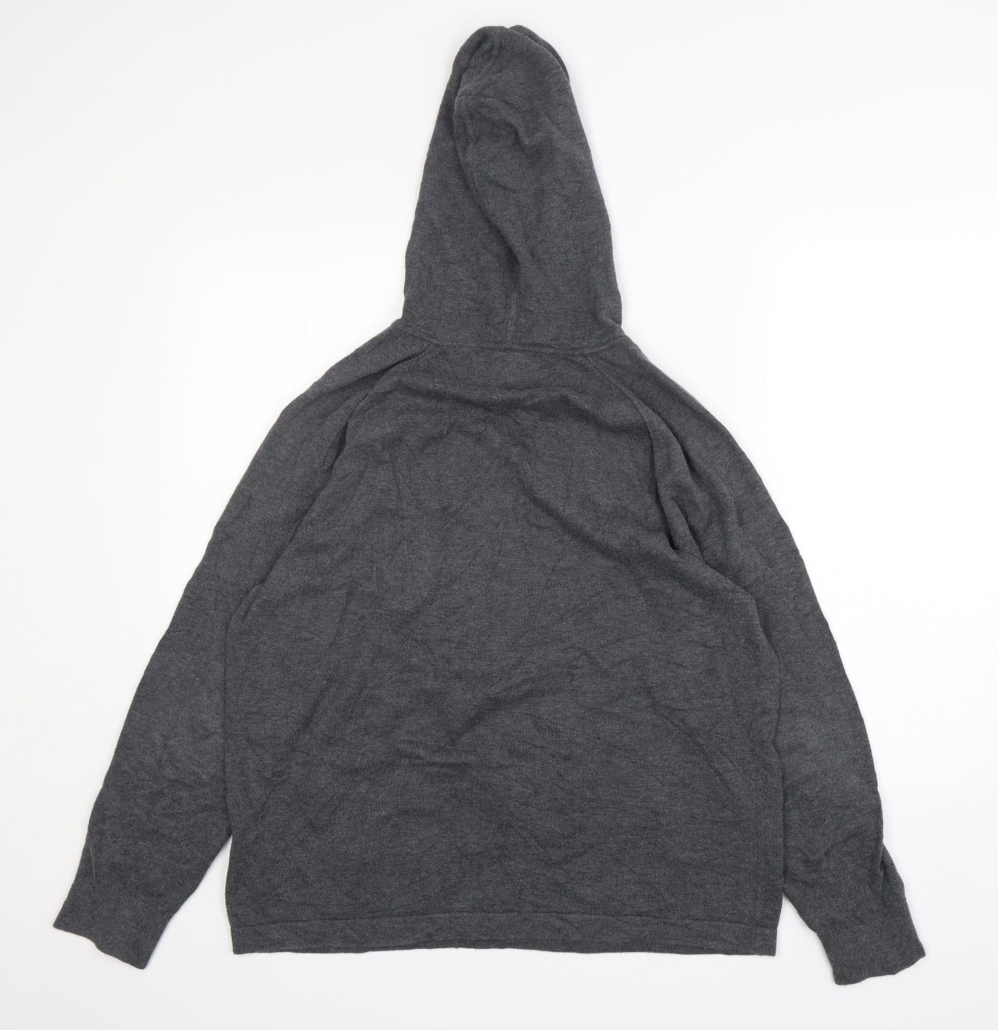 Banana Republic Womens Grey  Cotton Pullover Hoodie Size L  Pullover