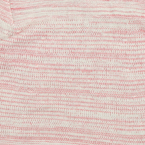NEXT Womens Multicoloured Round Neck Striped Cotton Pullover Jumper Size 10