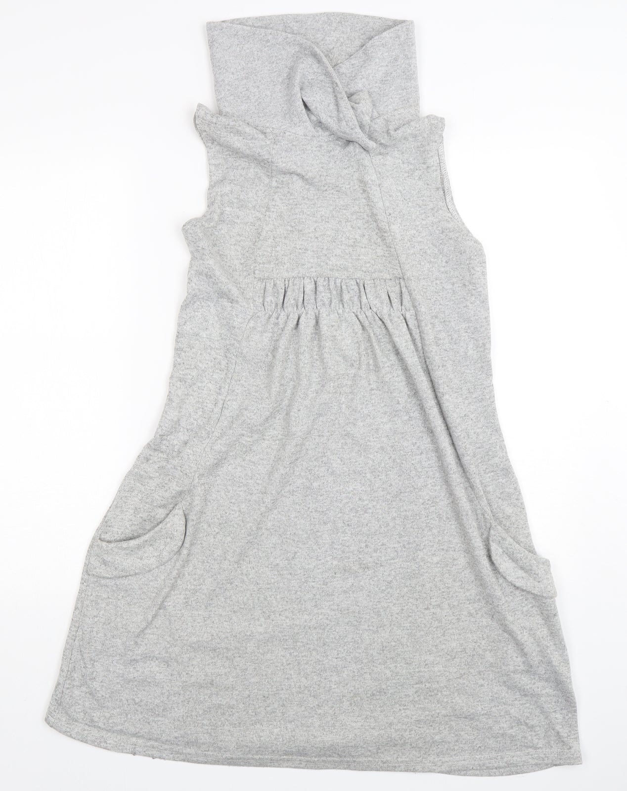 Pussycat London Womens Grey  Polyester A-Line  Size 14  Roll Neck