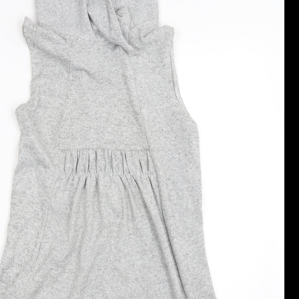Pussycat London Womens Grey  Polyester A-Line  Size 14  Roll Neck