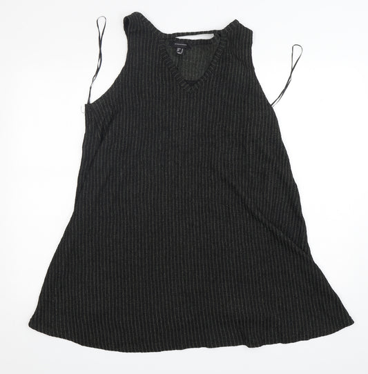 Front view of Atmosphere women’s green polyester a-line, size UK 16, round neck
