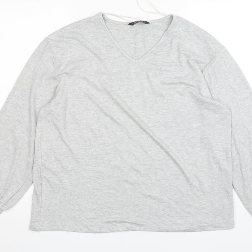 Marks and Spencer Womens Grey  Viscose Pullover Sweatshirt Size 16  Pullover
