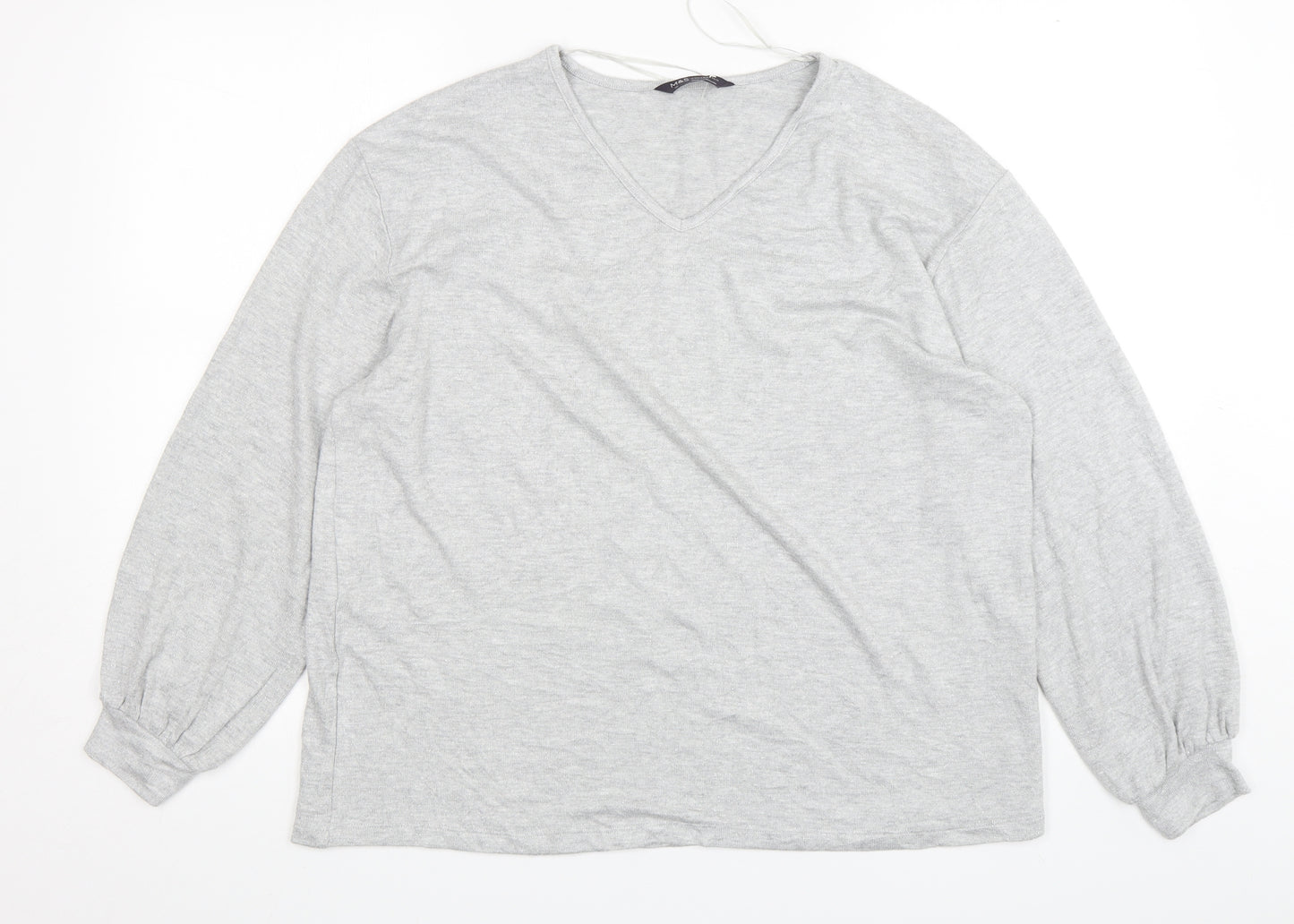 Marks and Spencer Womens Grey  Viscose Pullover Sweatshirt Size 16  Pullover