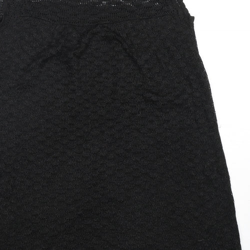 Influence Womens Black Round Neck  Acrylic Vest Jumper Size M