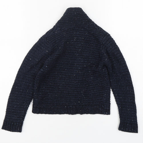 Primark Boys Blue  Acrylic Cardigan Jumper Size 18-24 Months  Button