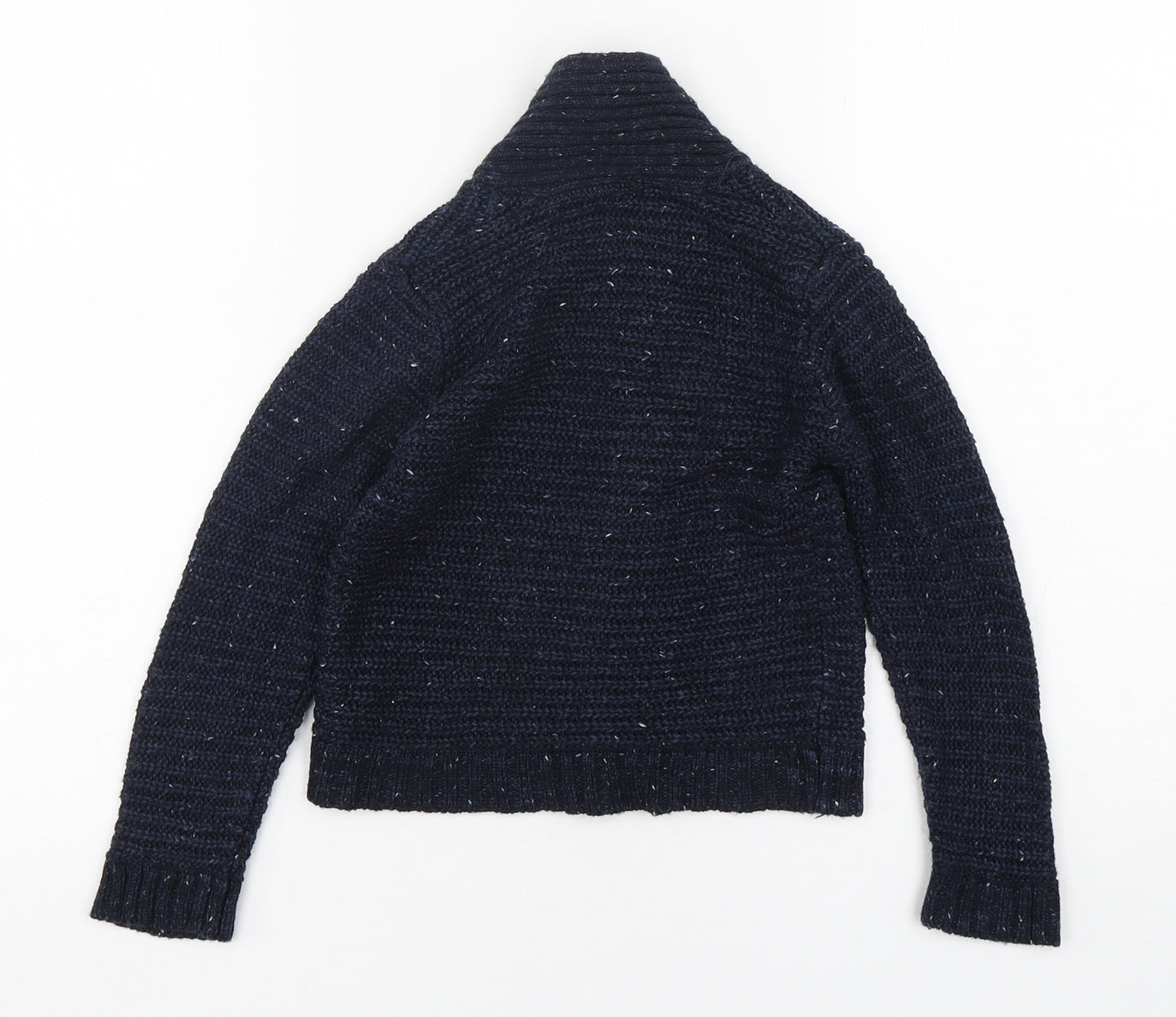 Primark Boys Blue  Acrylic Cardigan Jumper Size 18-24 Months  Button