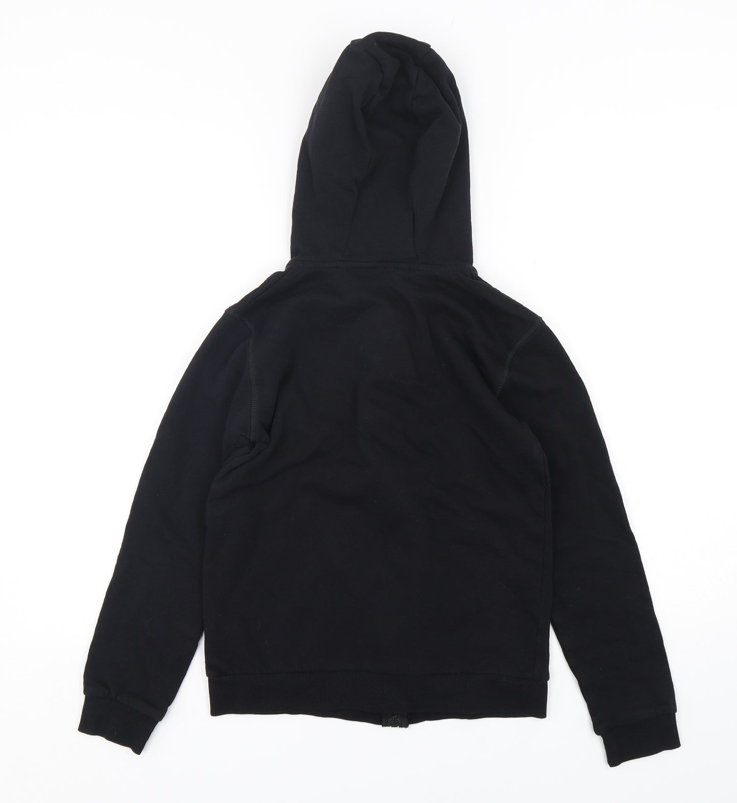 PEP&CO Girls Black  Cotton Full Zip Hoodie Size 12-13 Years  Zip