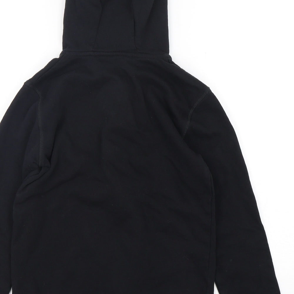 PEP&CO Girls Black  Cotton Full Zip Hoodie Size 12-13 Years  Zip