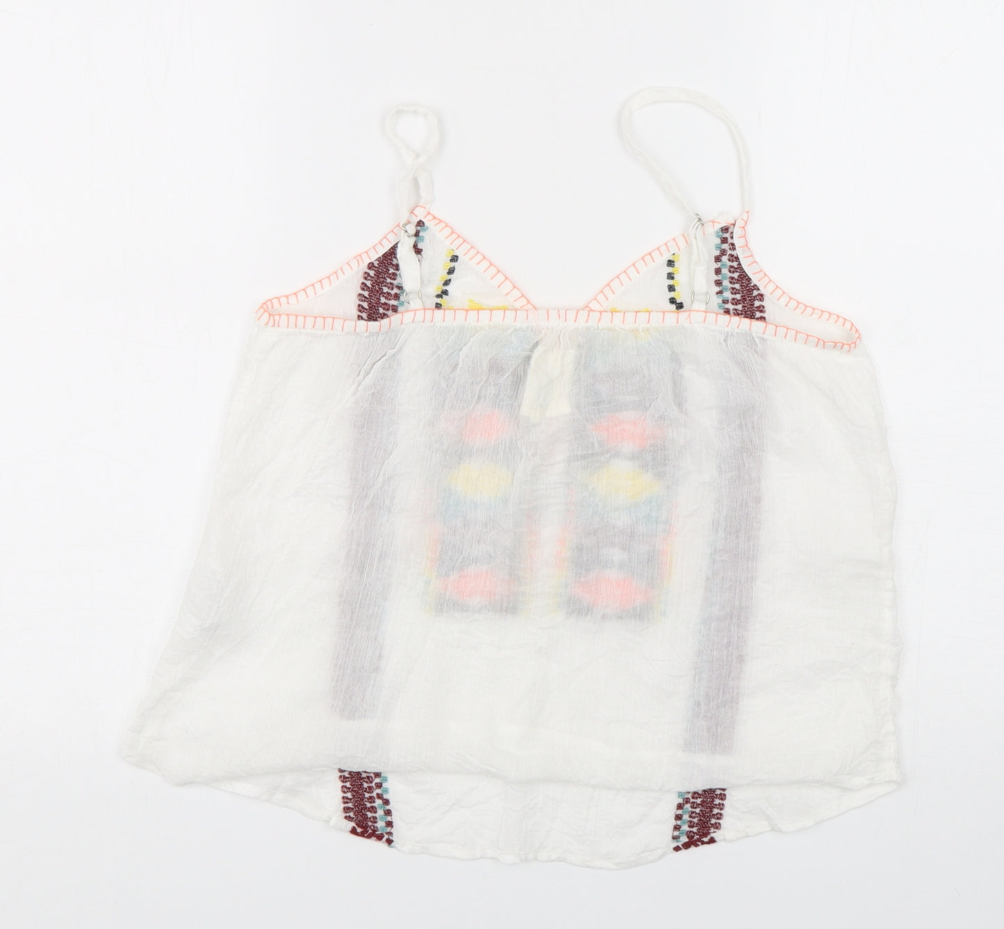 Fat Face Womens Multicoloured Argyle/Diamond Cotton Camisole Tank Size 12 Collared - Beach Wear