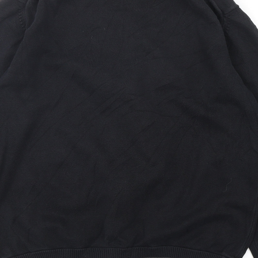 Tom Tailor  Mens Blue Mock Neck  Cotton Full Zip Jumper Size L