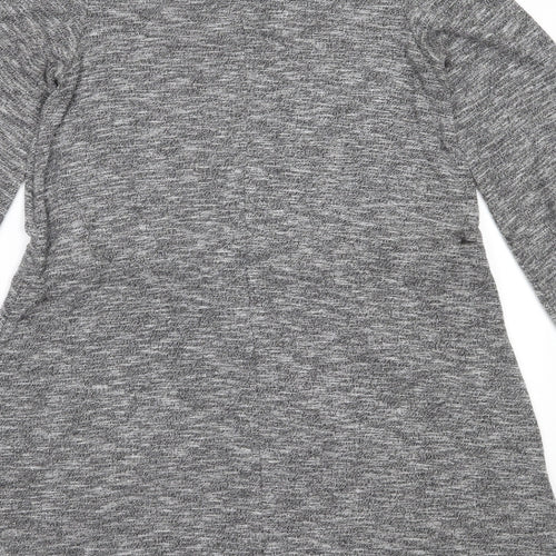 TU Womens Grey  Viscose Fit & Flare  Size 8  Round Neck