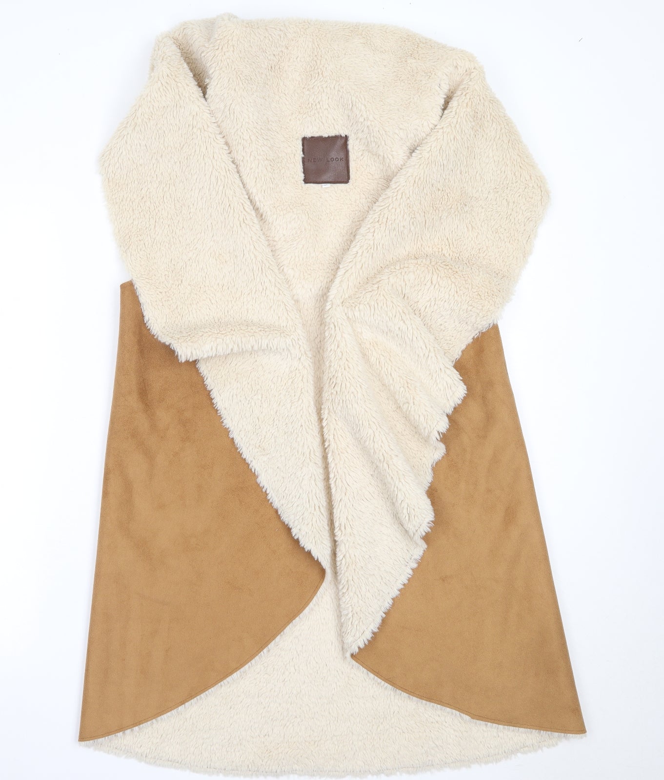 New Look Womens Beige   Jacket Waistcoat Size M