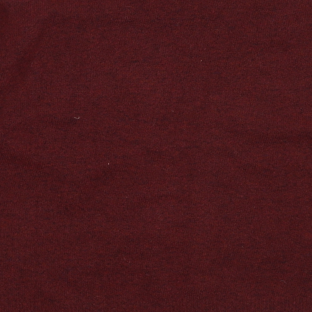 H&M Womens Red Round Neck  Acrylic Pullover Jumper Size L