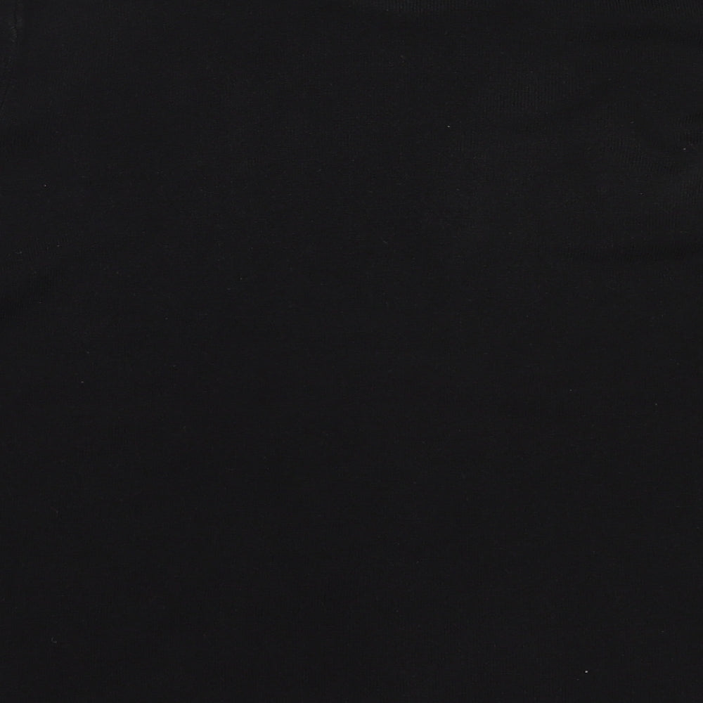 Bonmarché Womens Black Round Neck  Acrylic Pullover Jumper Size 20