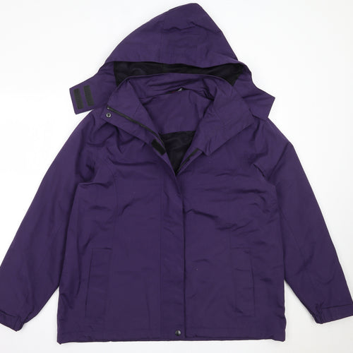 Yours Womens Purple   Windbreaker Coat Size 18  Zip