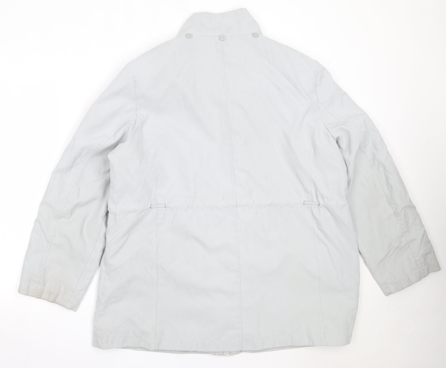 BM Womens Grey   Windbreaker Coat Size L  Zip