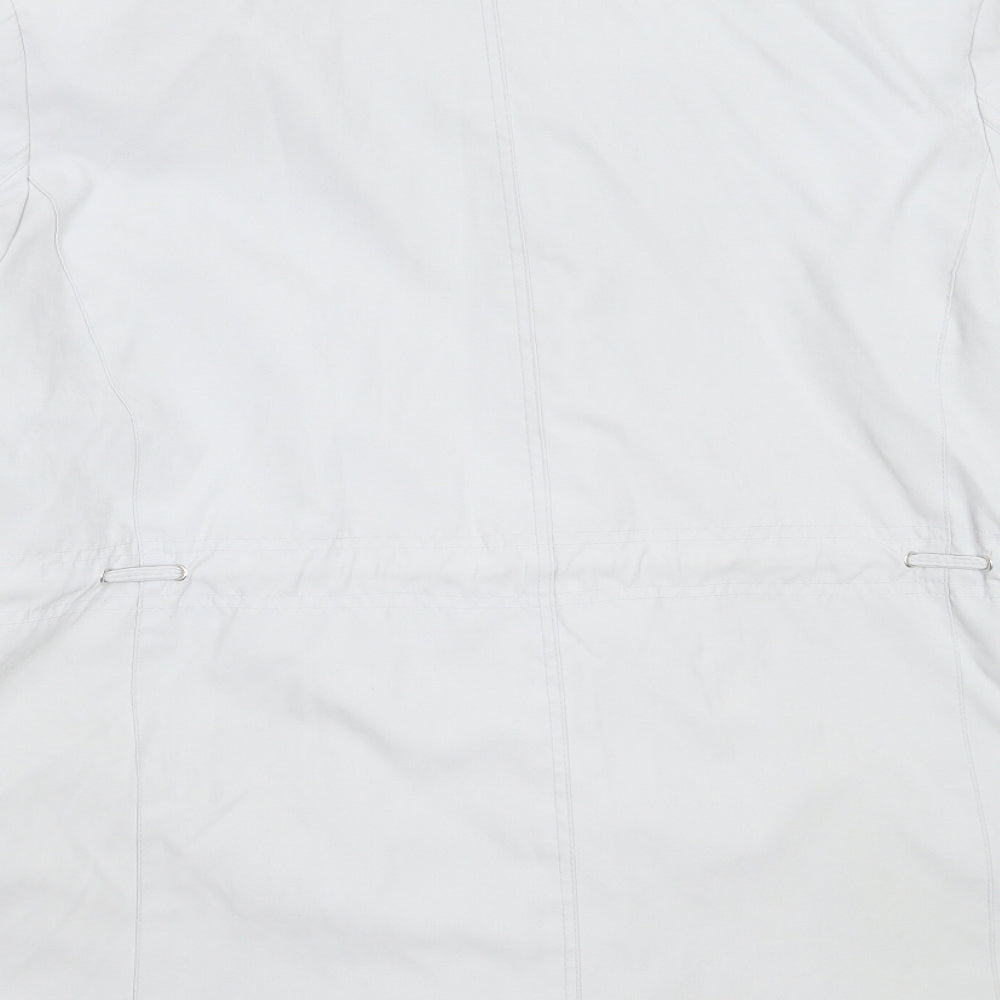 BM Womens Grey   Windbreaker Coat Size L  Zip