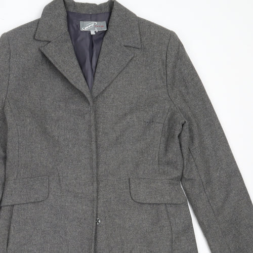 Waipai Womens Grey   Overcoat Coat Size 40