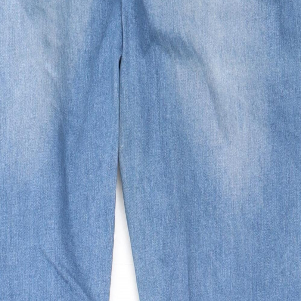 Lottie Womens Blue  Cotton Straight Jeans Size 12 L26.5 in Regular Button