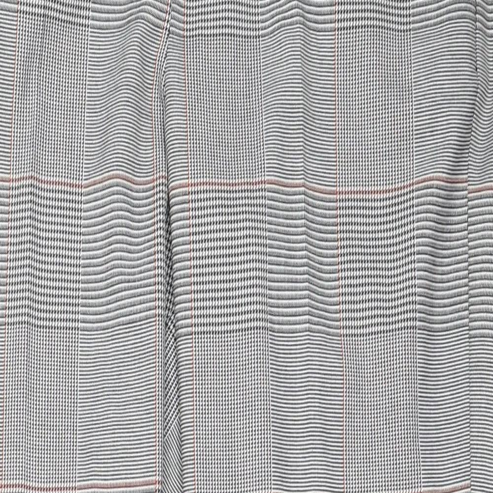 Papaya Womens Grey  Polyester Trousers  Size 10 L29.5 in Regular