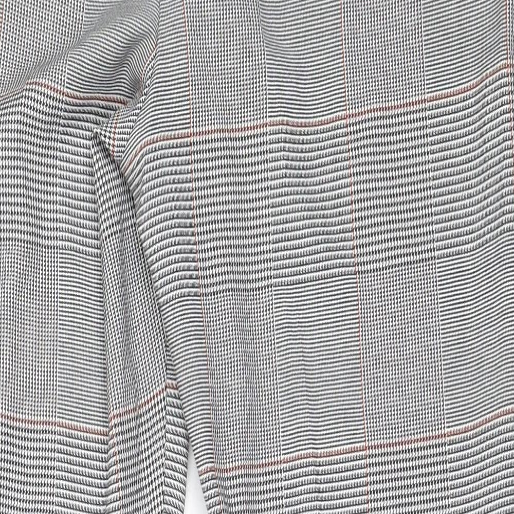 Papaya Womens Grey  Polyester Trousers  Size 10 L29.5 in Regular