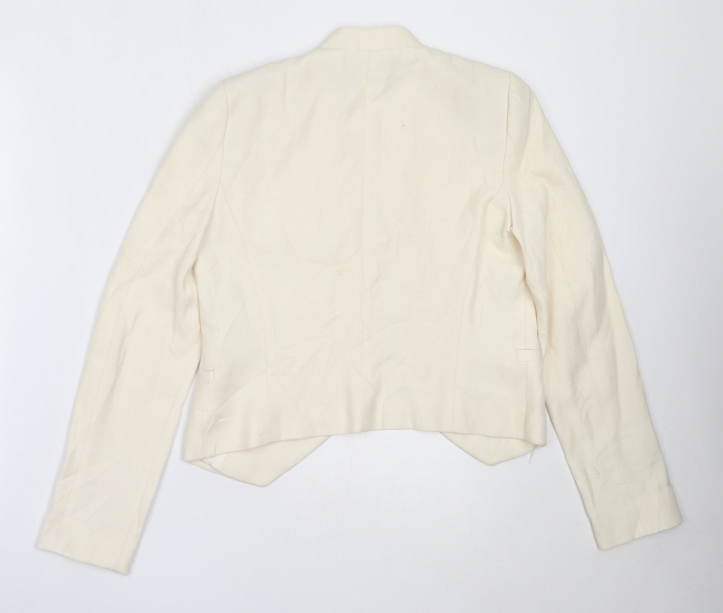 Zara Womens Ivory   Jacket Blazer Size S