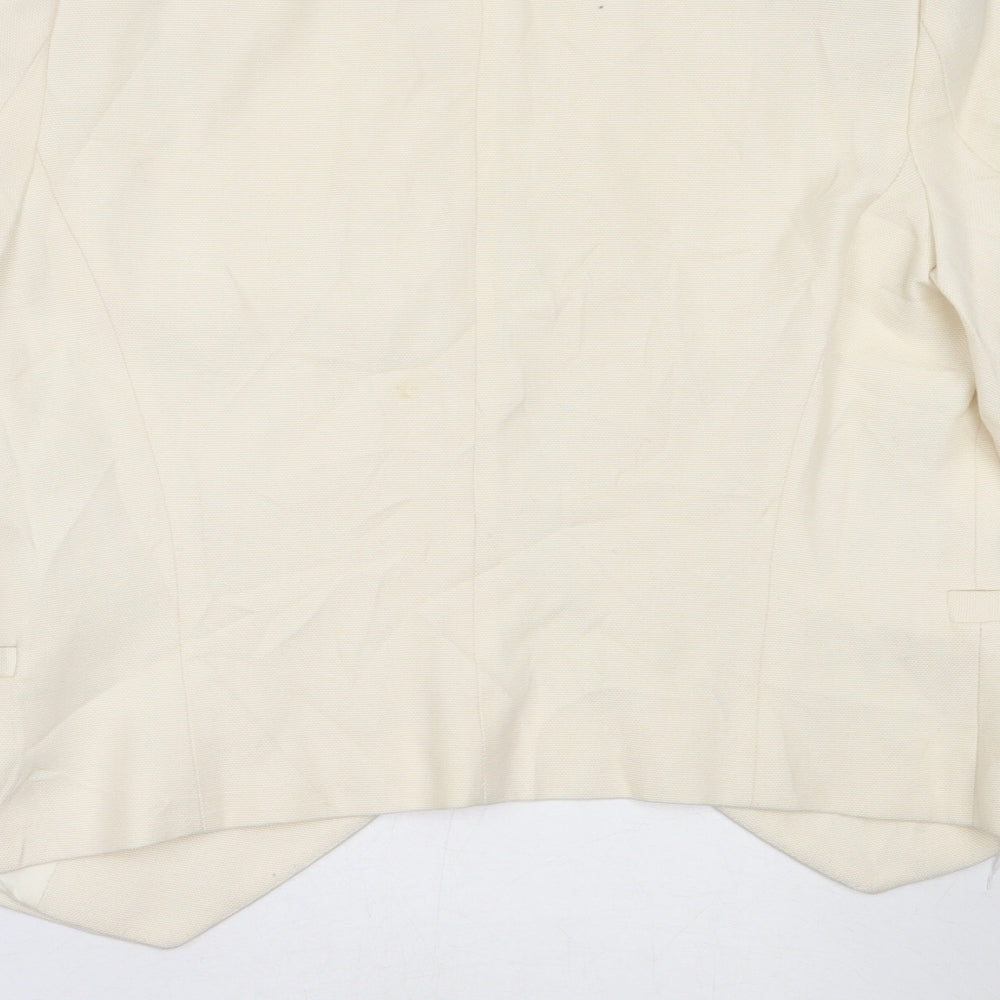Zara Womens Ivory   Jacket Blazer Size S