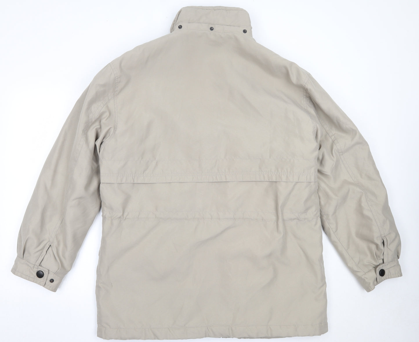 Weatherguard Mens Beige   Quilted Coat Size L  Zip