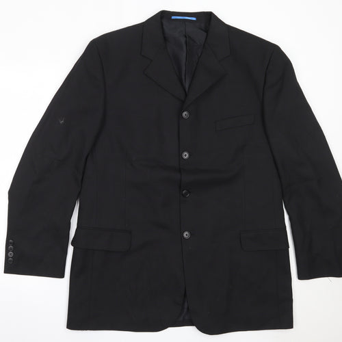 Wilson Mens Black  Polyester Jacket Blazer Size L