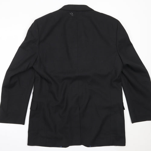 Wilson Mens Black  Polyester Jacket Blazer Size L